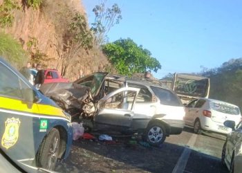 Grave acidente deixa uma pessoa morta na BR-259, em João Neiva