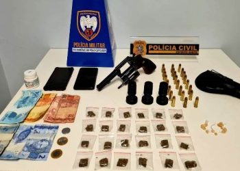 Operação em Pinheiros apreende adolescente com drogas e homem portando arma de fogo