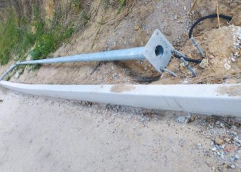 Fios e luminárias são furtados na Linha Verde