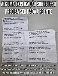 É falsa a informação de que eleitores capixabas já tenham votado para o 2º turno