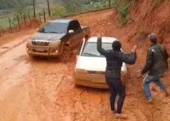 Acidente em estrada rural entre Espera Feliz e Caparaó impressiona sem deixar feridos