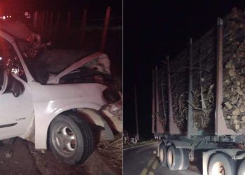 Duas pessoas morrem e outras três ficam feridas em grave acidente na ES-220, em Nova Venécia