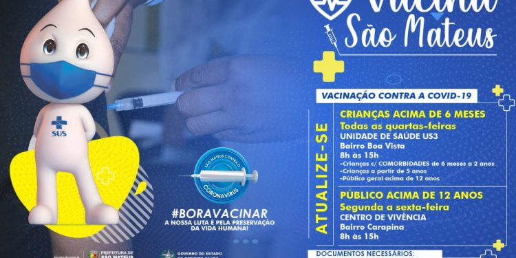 Atualize-se: bora vacinar, São Mateus!
