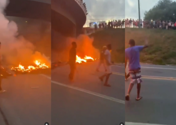 Moradores de São Mateus dispersam bloqueio bolsonarista na BR-101: “Aqui é favela, bando de playboy”
