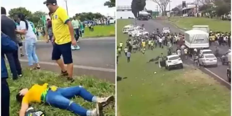 Grupo de bolsonaristas é atropelado durante bloqueio em SP