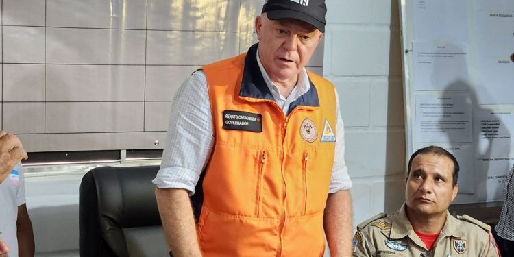 Casagrande visita municípios atingidos pelas fortes chuvas no norte do Estado