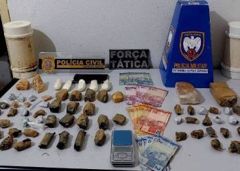 Operação conjunta das polícias Civil e Militar prende três suspeitos por tráfico de drogas em Montanha