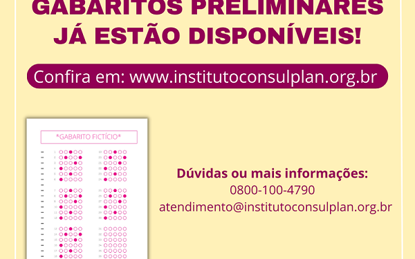 Gabaritos preliminares das provas do concurso de Analista do Executivo já estão disponíveis