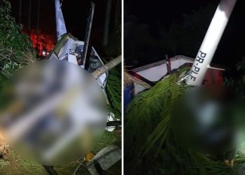 Helicóptero cai em Vargem Alta e duas pessoas morrem