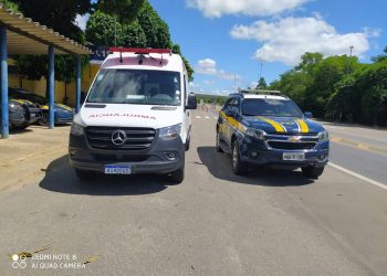 Foragido da justiça furta ambulância para ir até Linhares e acaba preso na BR-101
