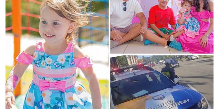 Pai faz emocionante agradecimento a policial do BPTran que salvou a vida de sua filha