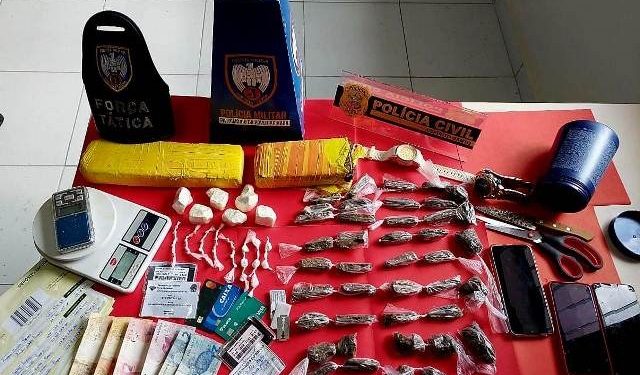 Ação da Polícia Civil apreende drogas em Montanha