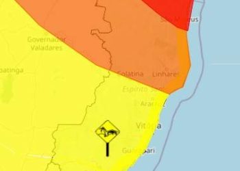 Previsão de chuvas intensas, ventos e queda brusca de temperatura no ES; extremo norte capixaba recebe alerta vermelho