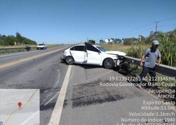 Grave acidente deixa uma pessoa morta na BR-101, em Aracruz