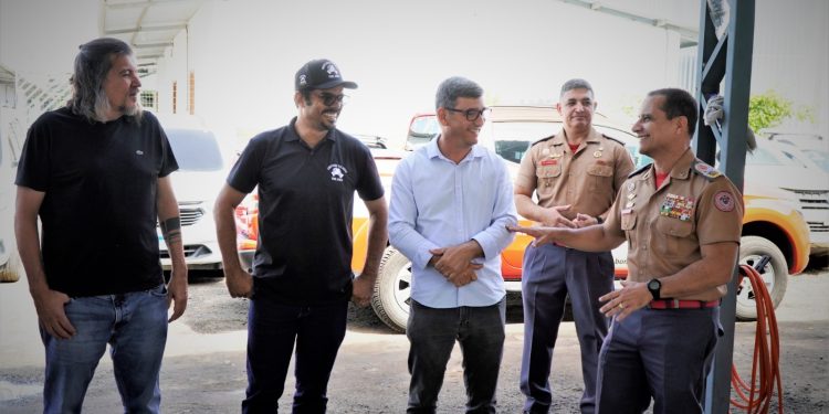 Comandante do Corpo de Bombeiros do ES é recebido pelo prefeito Daniel Santana e faz preleção para a Guarda Municipal de São Mateus
