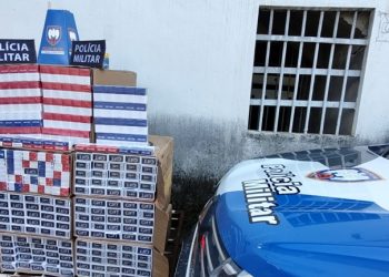 Polícia apreende mais de 500 pacotes de cigarros contrabandeados em Ecoporanga