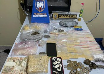 Operação conjunta das Polícias Civil e Militar prende seis pessoas e apreende drogas em Ecoporanga