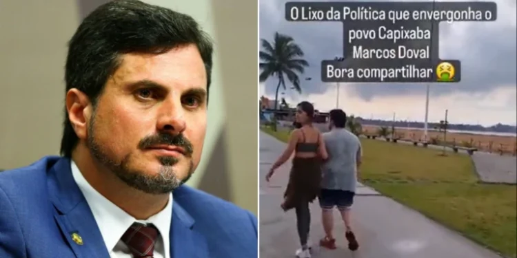 Marcos do Val é hostilizado durante caminhada com a esposa