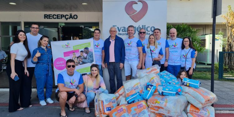 Hospital Evangélico de Vila Velha recebe doação de 3.500 fraldas geriátricas