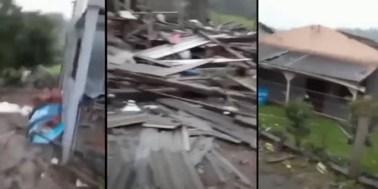 Ciclone mata dois na Região Sul, e frio avança pelo Brasil