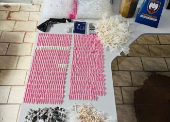Polícia Militar apreende arma de fogo e grande quantidade de entorpecentes em Jaguaré
