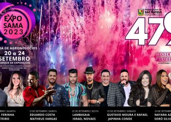 Prefeitura de São Mateus divulga programação oficial da Exposama 2023 com atrações nacionais, feira de agronegócio, rodeio show e muito mais