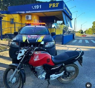 PRF recupera em São Mateus motocicleta roubada em Linhares em janeiro de 2023