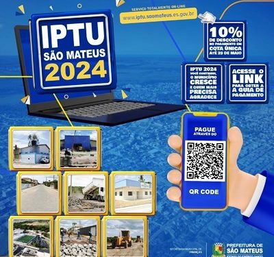 IPTU 2024 São Mateus: Com a guia eletrônica, você nem precisa sair de casa para ficar em dia com a sua cidade