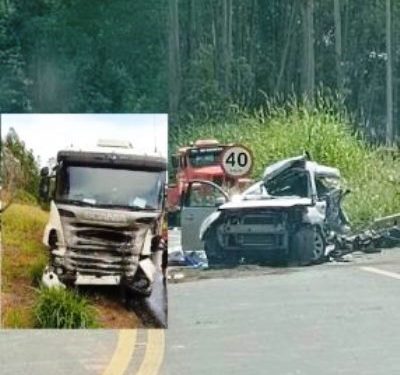 Pai e filho morrem após grave acidente, na BR 259, em João Neiva-ES. A criança tinha 9 anos