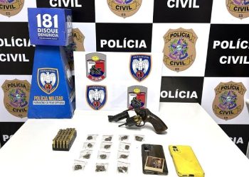 Ação conjunta prende em flagrante dois indivíduos após troca de tiros em Pinheiros.