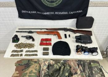 COTAMA realiza apreensão de armas e munições em Santa Leopoldina