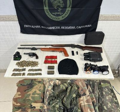 COTAMA realiza apreensão de armas e munições em Santa Leopoldina