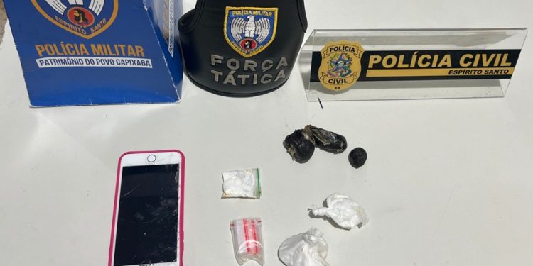 Operação conjunta da polícia em Nova Venécia prende dois indivíduos e apreende drogas