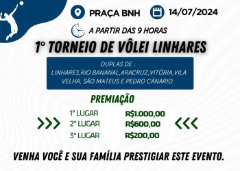 Dupla de São Mateus participa de torneio de Vôlei em Linhares neste domingo