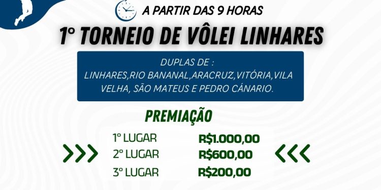 Dupla de São Mateus participa de torneio de Vôlei em Linhares neste domingo