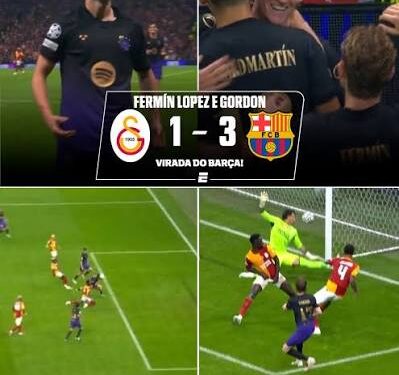 Barcelona goleia o Galatasaray e mantém os 100% na Champions League